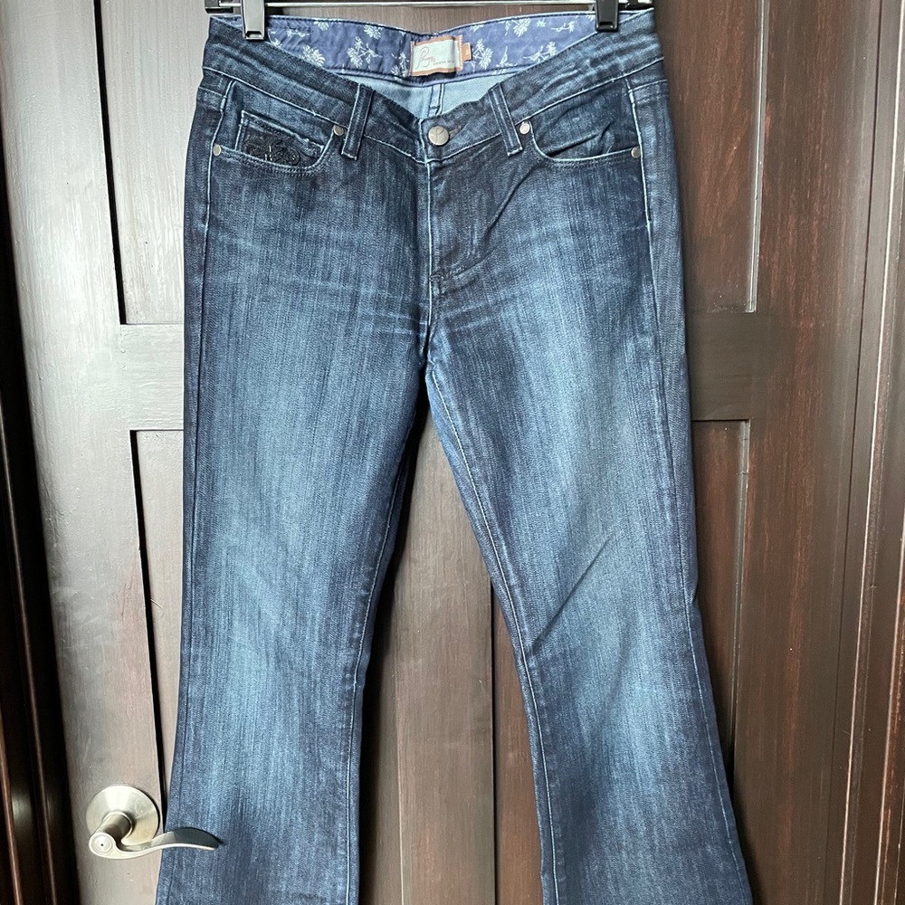 PAIGE Benedict Canyon Jeans Floral Back Pocket